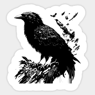 black raven Sticker